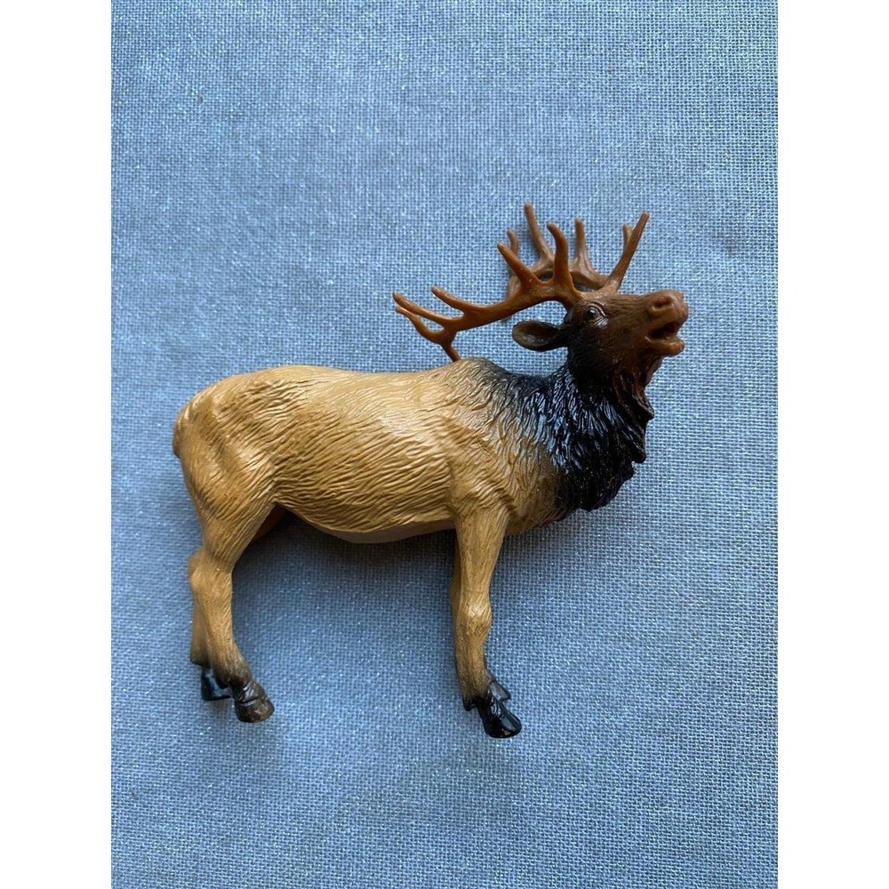 Bull Elk Plastic Toy Animal PVC Unbranded Small Cake Topper sku37